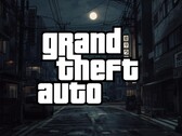 Grand Theft Auto logo op achtergrond van Tokio (bron: Rockstar Games met bewerkingen)