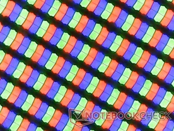 Scherpe subpixels door glanzende overlay