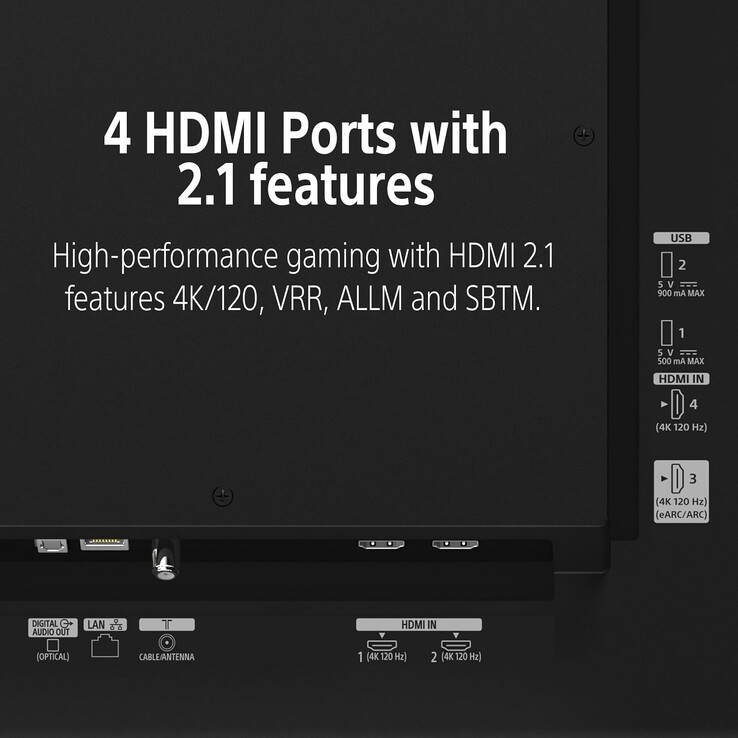Het beschikt over een 4K OLED-scherm dat wordt aangestuurd door de Triluminos Pro-engine en is voorzien van vier HDMI 2.1-poorten ter ondersteuning van 4K 120 Hz-gaming.