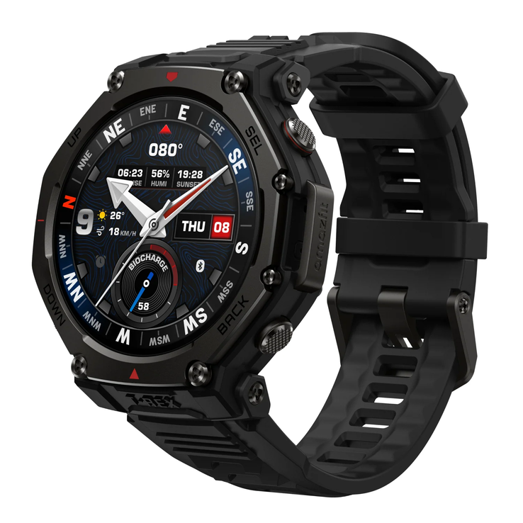 De Amazfit T-Rex 3 Pro 44 mm Tactical Black smartwatch. (Afbeeldingsbron: Amazfit)