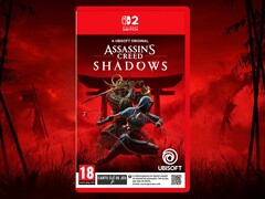 Assassin&#039;s Creed Shadows Switch 2 cover wordt getoond (Afbeelding bron: Auchan, met bewerkingen)