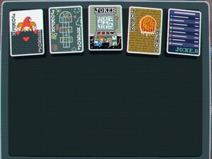 Afgebeeld: De vijf huidige Jokers voor BalatroMultiplayer (Afbeelding Bron: Virtualized en TGMM)