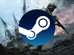 Battlefield 2042 banner getoond met Steam logo (Afbeelding bron: Steam met bewerkingen)