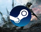 Battlefield 2042 banner getoond met Steam logo (Afbeelding bron: Steam met bewerkingen)
