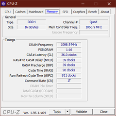 CPU-Z Geheugen