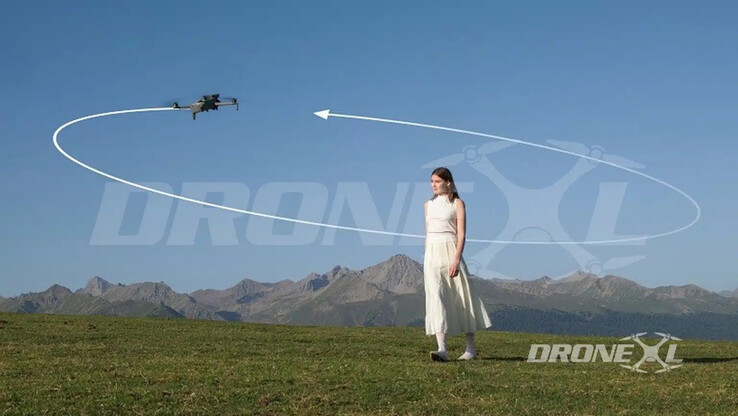 DJI zou zijn 360° ActiveTrack-technologie hebben verbeterd voor de Mini 5 Pro. (Afbeeldingsbron: via DroneXL)