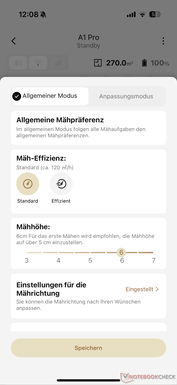 Maaierinstellingen (1)