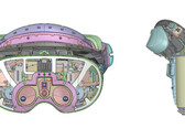 CAD renders van de Quest Pro en zijn controllers. (Afbeelding bron: Brad Lynch - bewerkt)