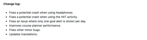 De releaseopmerkingen voor Garmin bètaversie 16.37