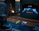 De Mate TV Pro draait HarmonyOS en wordt bediend met de conventionele afstandsbediening van Huawei. (Afbeeldingsbron: Huawei)