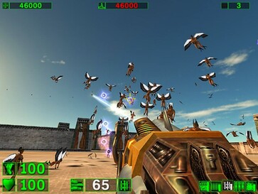 Afbeelding: Een screenshot van de gameplay uit Serious Sam Classic: The First Encounter.