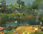 Tales of the Shire omvat dagelijkse activiteiten: vissen, tuinieren, ingrediënten verzamelen, koken, decoreren en vrienden maken met andere Hobbits. Afgebeeld - een officiële screenshot van het spel. (Afbeeldingsbron: Steam)