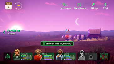 Een afbeelding waarop een huifkar in The Oregon Trail te zien is.
