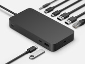 Het Surface Thunderbolt 4 Dock heeft een montagegat voor een bureausteun. (Beeldbron: Microsoft)