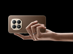 De Redmi Note15 Pro+ kost wereldwijd €499. Afgebeeld: de Mocha Brown kleurvariant van de telefoon. (Afbeeldingsbron: Xiaomi - bewerkt)