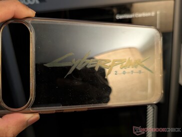 Cyberpunk 2077-logo op transparant TPU-telefoonhoesje.