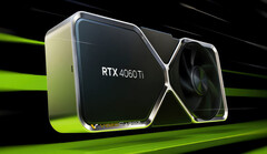 De RTX 4060 Ti getoond in zijn Founders Edition gedaante. (Beeldbron: NVIDIA via VideoCardz)