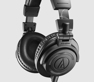 De Audio-Technica ATH-M50x ENSO hoofdtelefoon is identiek aan de M50x, maar heeft een volledig zwart ontwerp met geluidsgolven en Zen-geïnspireerde gravures. (Afbeeldingsbron: Audio-Technica)