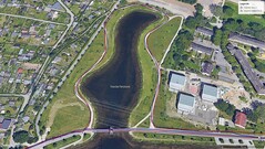 GNSS-test: Omtrekken van het meer