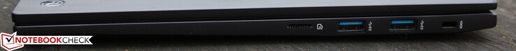 Kaartlezer, 2 USB 3.1 Gen2 Type-A, Kensington-slot