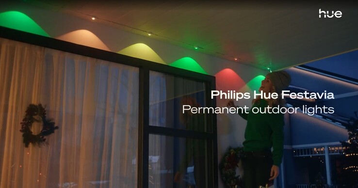 De Philips Hue Festavia permanente buitenlampen. (Afbeeldingsbron: Philips Hue)