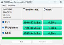 AS SSD kopieer benchmark