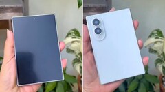 Dun, licht en compact: Een dummy van de Samsung Galaxy Z Fold 8 (Wide) verschijnt in een vroege hands-on video. 