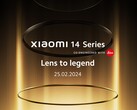 De Xiaomi 14-serie wordt wereldwijd gelanceerd op 25 februari. (Bron: Xiaomi)