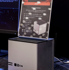 De Abee AI Station lijkt groter te zijn dan veel concurrerende AMD Strix Halo mini-pc&#039;s. (Afbeeldingsbron: Abee via @9550pro)