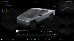 Cybertruck UI-startscherm (afbeelding: Andrew Goodlad/Tesla)