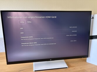 De PS5 Pro werkt probleemloos bij een QHD-resolutie en 120 Hz.