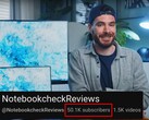 Het YouTube-kanaal van Notebookcheck heeft onlangs de grens van 50k abonnees overschreden. (Afbeelding bron: NotebookcheckReviews op YouTube)