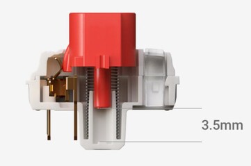 NuPhy Air75 v3 schakelaars hebben een verlengde toetsaanslag van 3,5 mm. (Afbeeldingsbron: NuPhy)