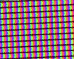 Licht korrelige, matte IPS-subpixels