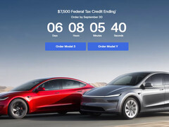 Tesla Model Y belastingkrediet eindteller. (Afbeeldingsbron: Tesla)