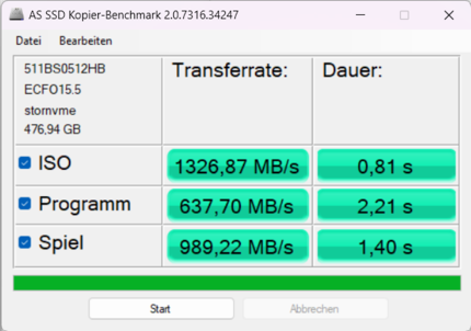 Kopieer benchmark