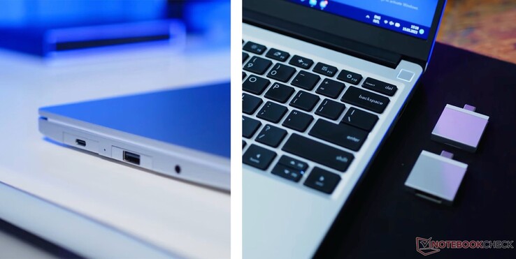 DockFrame gebruikt dezelfde poortmodules als de Framework Laptop (Afbeeldingsbron: Notebookcheck)