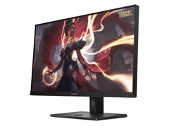 De HP Omen 25 (afbeelding) heeft een in vier richtingen verstelbare standaard met hoogte-, kantel-, draai- en pivotfuncties. (Afbeeldingsbron: HP)