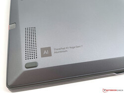 De X1 Yoga G7 maakt gebruik van aluminium.