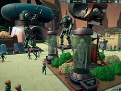 Mars Attracts Sandbox Mode-interface met functies voor parkbeheer.