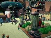 Mars Attracts Sandbox Mode-interface met functies voor parkbeheer.