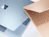 De Surface Laptop Go 3 in twee van de vier lanceringskleuren. (Afbeelding bron: @rquandt &amp; WinFuture)