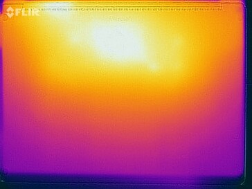 Oppervlaktetemperaturen stresstest (onder)