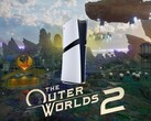 De Outer Worlds 2 banner met PS5 Pro wordt getoond (Afbeeldingsbron: Xbox Gaming, Sony PlayStation met bewerkingen)