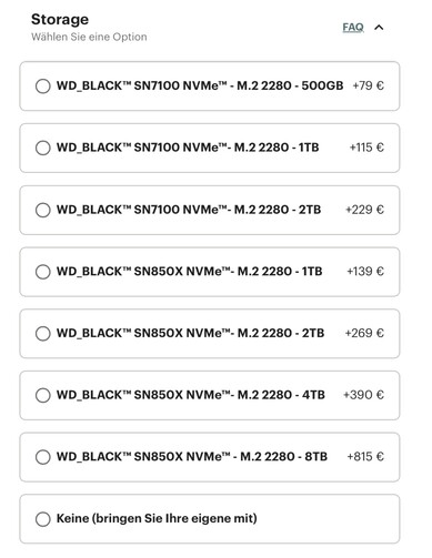 Frameworks SSD prijzen tot gisteren