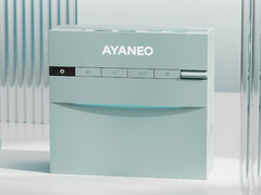 Ayaneo versiert de AM03 met twee verlichtingszones, knoppen aan de bovenkant en een soort wijzerplaat. (Afbeeldingsbron: Ayaneo)