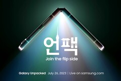 De Galaxy Z Flip5 is een van de verschillende toestellen die Samsung later deze maand zal lanceren. (Afbeeldingsbron: Samsung)