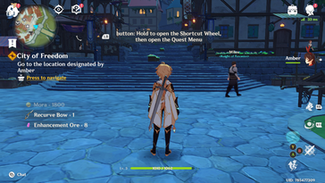 Genshin Impact draait redelijk speelbaar (Beeldbron: Notebookcheck)