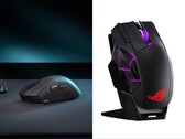 De gamingmuizen ROG Gladius IV Ace (links) en ROG Spatha X 65K (rechts).