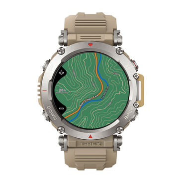 De contourkaartenfunctie van Amazfit. (Afbeeldingsbron: Amazfit)